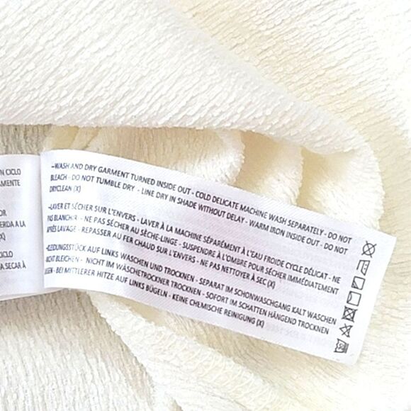 C/meo Collective Back To Back Puff Sleeve Top in Ivory Size Large - Picture 8 of 10